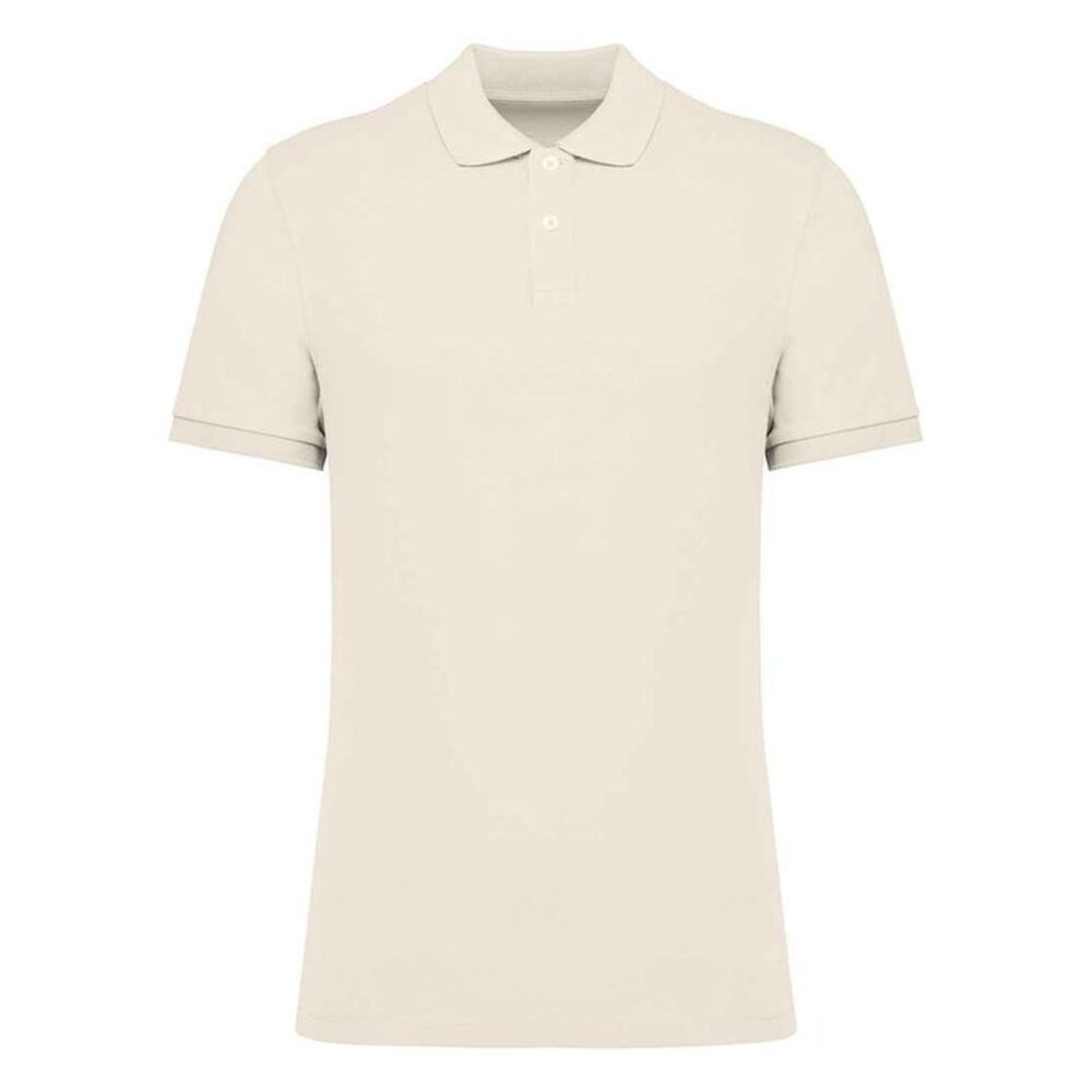 Native Spirit Mens Pique Polo Shirt / Ivory
